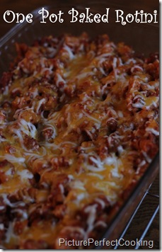 One Pot Baked Rotini