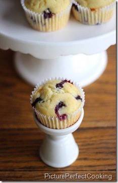 Fresh Blueberry Peach Muffins 1
